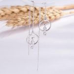 Elegant Cat on Moon Lucky Earrings