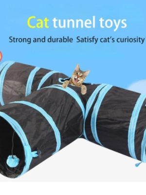 Three-Way Exercise Tunnel Cat Toy